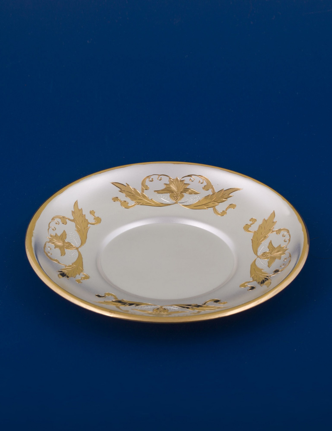 СЕРЕБРЯНАЯ ЧАЙНАЯ ЧАШКА №16 "ВЕРСАЛЬ" С ПОЗОЛОТОЙ – МСТЁРСКИЙ ЮВЕЛИР