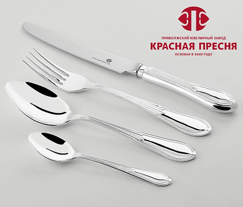 Серебряные столовые приборы купить в Москве "Ампир"