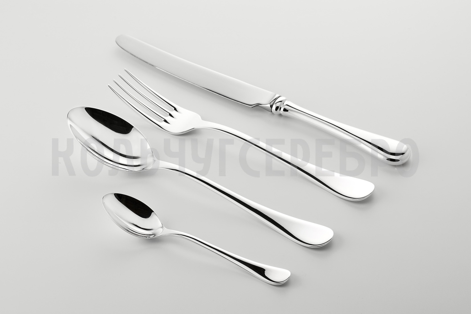 СЕРЕБРЯНЫЙ СТОЛОВЫЙ НАБОР "MODERN" (48 ПРЕДМЕТОВ) – SOKOLOV