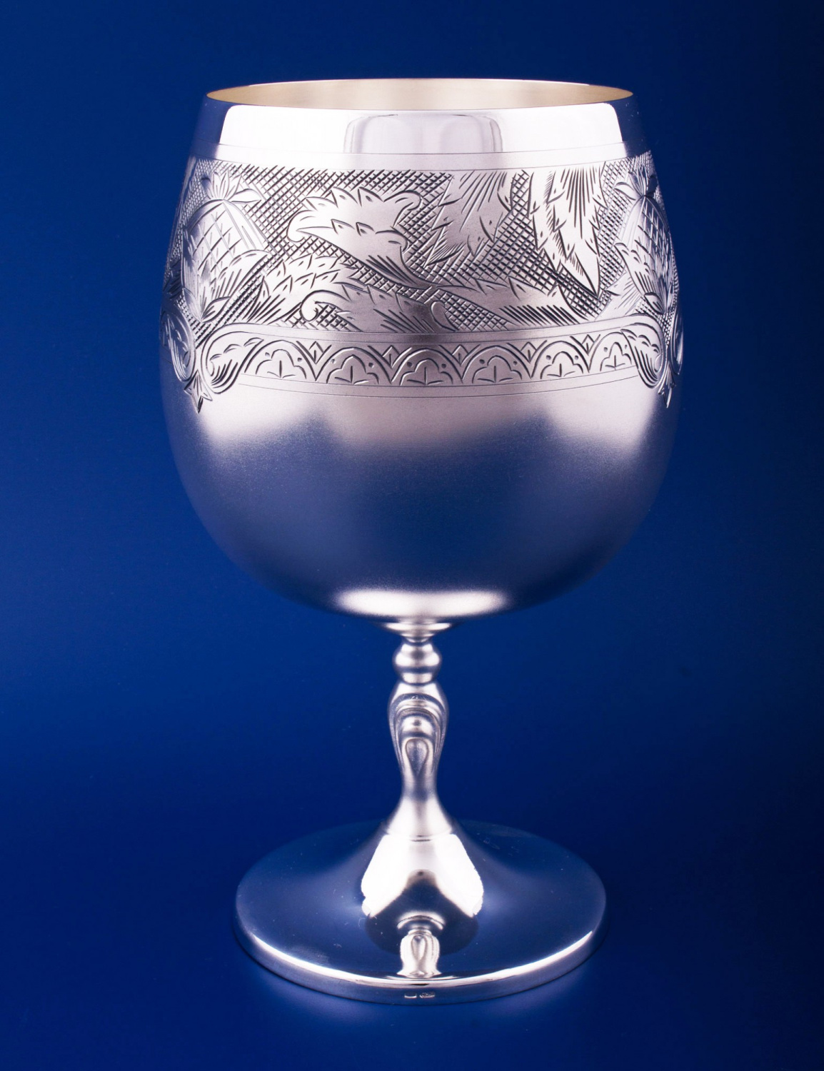 СЕРЕБРЯНЫЙ БОКАЛ ДЛЯ КОНЬЯКА "№41" (300 МЛ.) – МСТЁРСКИЙ ЮВЕЛИР