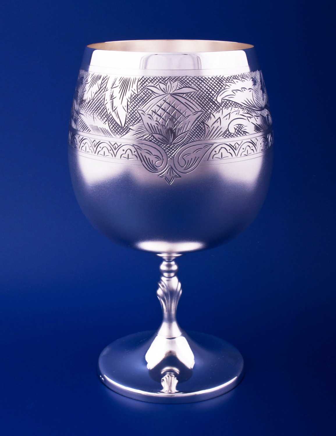 СЕРЕБРЯНЫЙ БОКАЛ ДЛЯ КОНЬЯКА "№41" (300 МЛ.) – МСТЁРСКИЙ ЮВЕЛИР