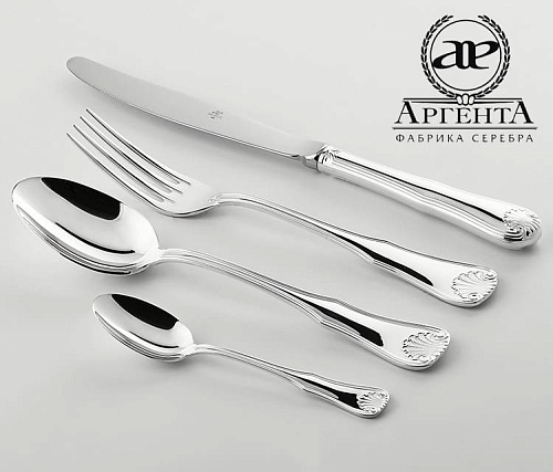 Серебряные столовые приборы купить в Москве "Визит"