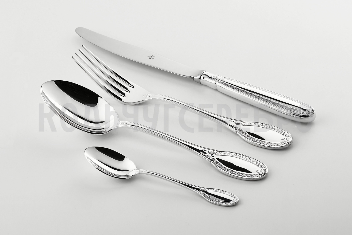 СЕРЕБРЯНЫЙ СТОЛОВЫЙ НАБОР "ИМПЕРАТОР" (24 ПРЕДМЕТА) – АРГЕНТА