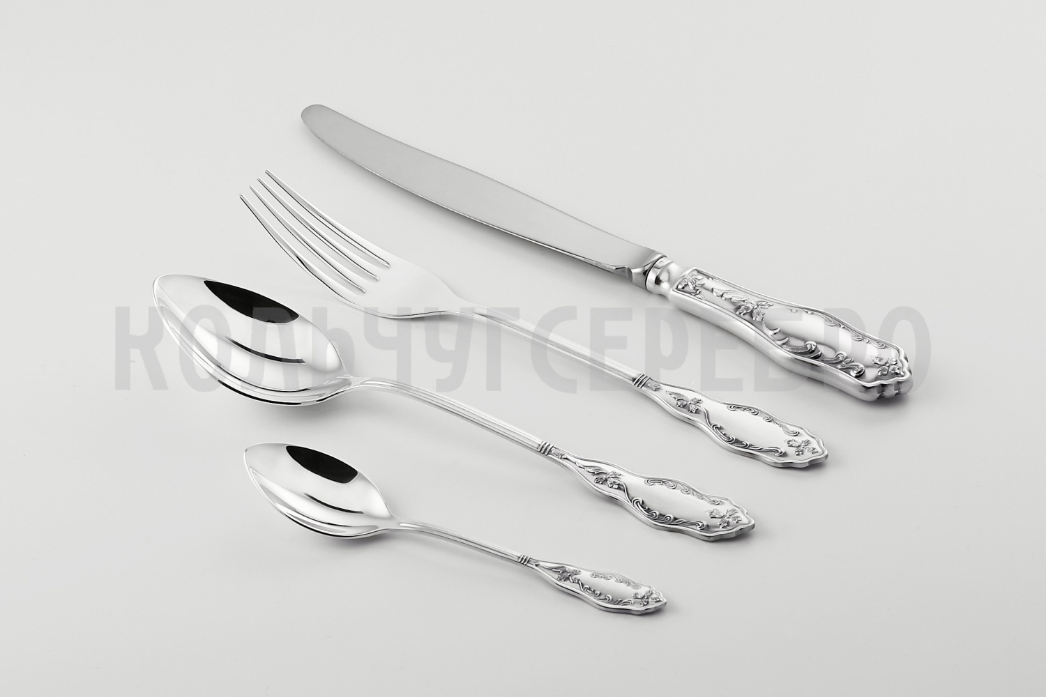 СЕРЕБРЯНЫЙ СТОЛОВЫЙ НАБОР "ВОСТОК" №12 (48 ПРЕДМЕТОВ) - МСТЕРСКИЙ ЮВЕЛИР